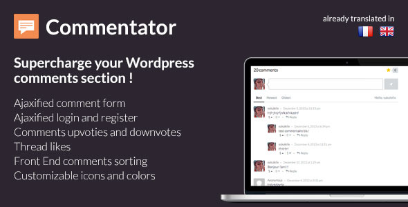 Commentator WordPress Plugin - CodeCanyon Item for Sale