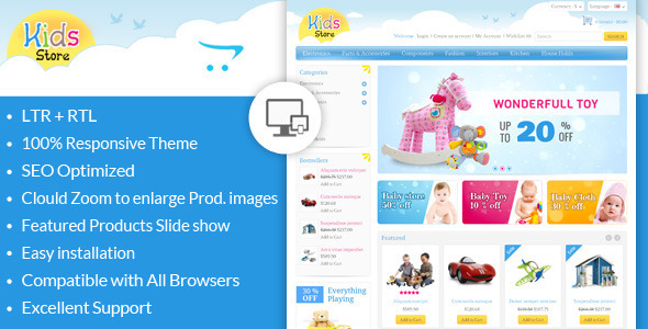 Kids Store - OpenCart Responsive Theme - OpenCart eCommerce