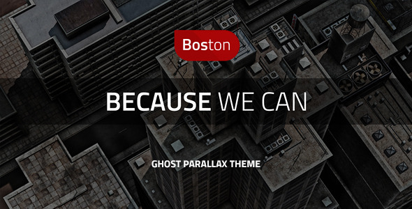 Boston - Corporate Parallax GHOST Template - Ghost Themes Blogging