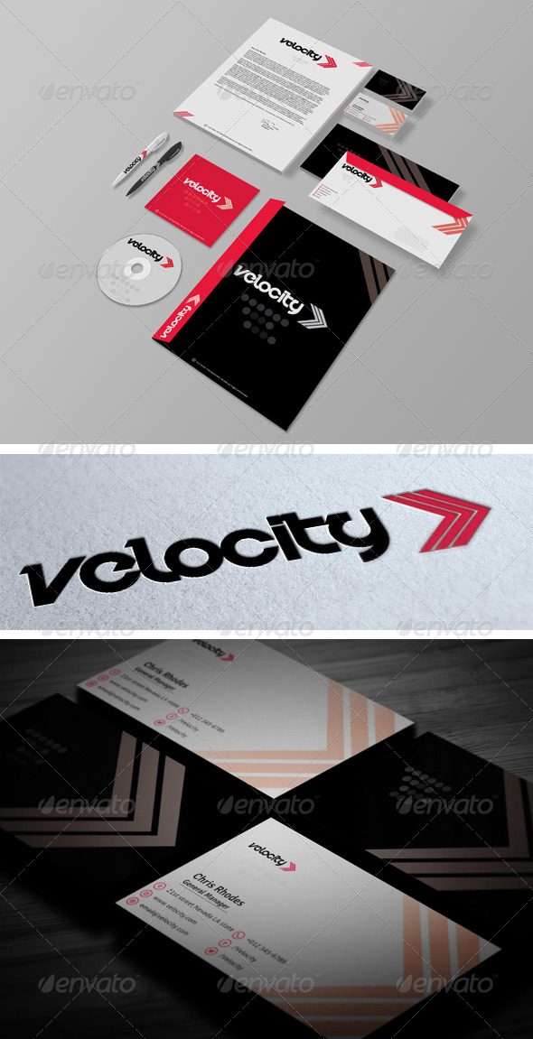 Velocity - Corporate Identity (Print Templates)