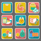 Set of Flat Icons: Diet and Fitness