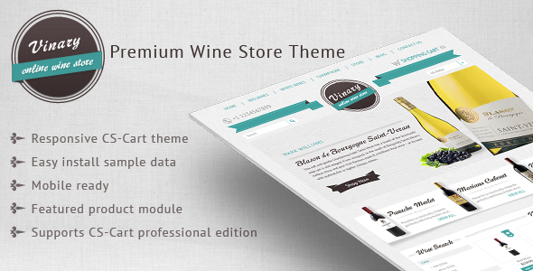 Vinary – Premium Wine store theme - CS-Cart eCommerce