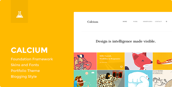 Calcium - Minimalist Portfolio & Blogging Theme - Personal Blog / Magazine