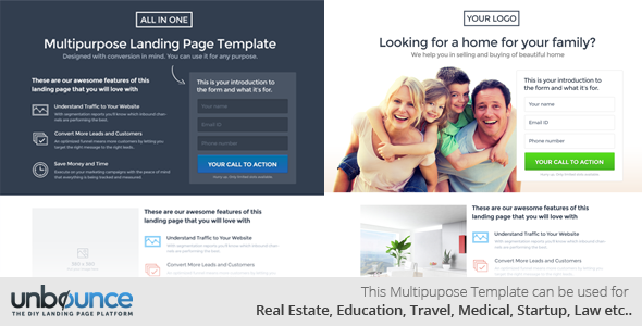 Unbounce Responsive Landing Page Template - Agents - 3