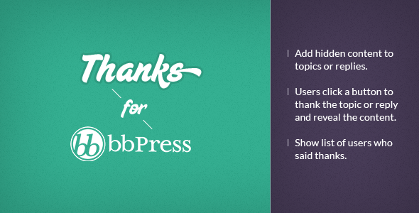 bbPress Thanks - WordPress Plugin