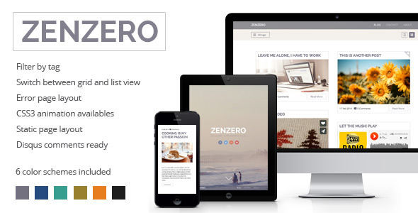 Zenzero - Multipurpose Responsive Theme - Ghost Themes Blogging