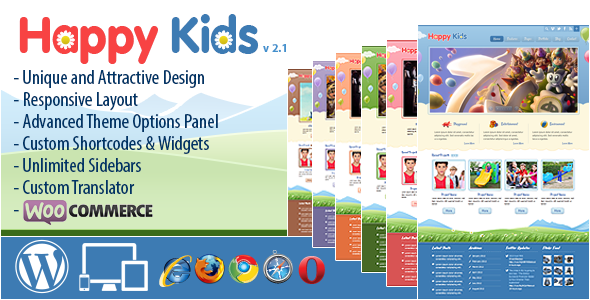 Happy Kids - Children WordPress Theme - Education WordPress