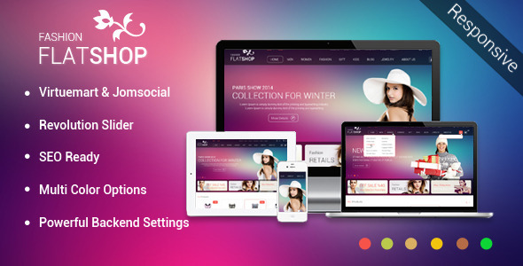 FlatShop - Virtuemart & JomSocial Template - Fashion Retail