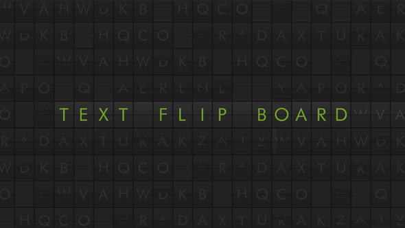 Flip Board Text - 6