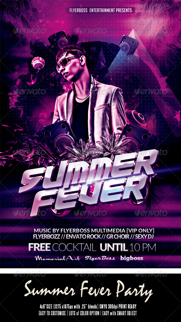 Summer Fever Flyer (Events)
