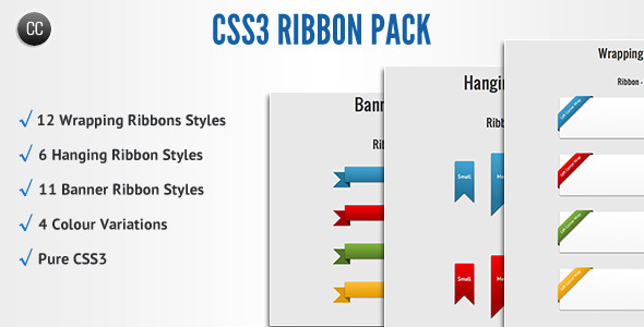CSS3 Ribbon Pack