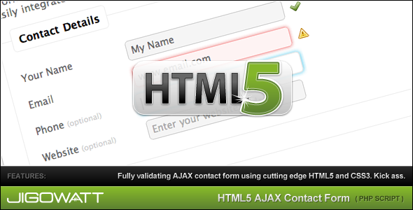 HTML 5 AJAX Contact Form - CodeCanyon Item for Sale