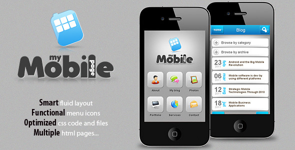 My Mobile Page V2 - ThemeForest Item for Sale
