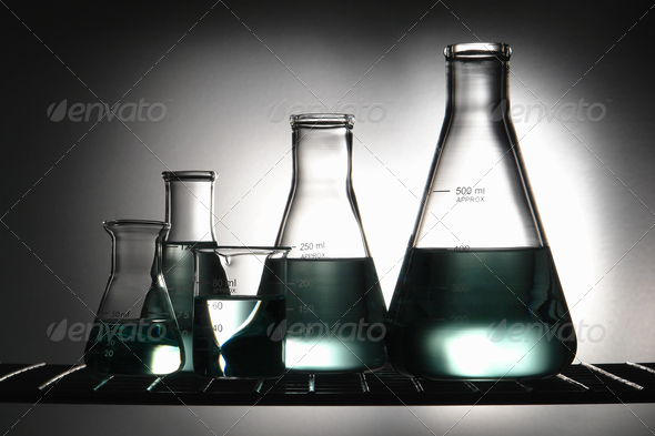 Laboratory Glassware in Science Research Lab