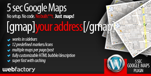 5сек Google Maps - Товар CodeCanyon для продажи