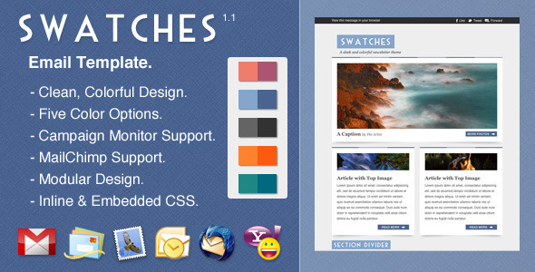 Swatches - Newsletters Email Templates
