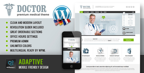 Doctor: Universal Medical WordPress Theme - Business Corporate