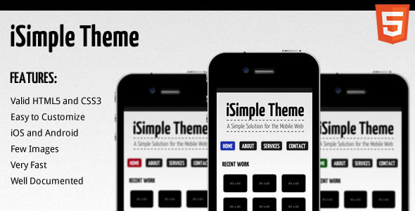 iSimple Theme - ThemeForest Item for Sale