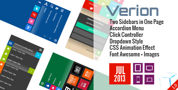 Verion - Widget Accordion Sidebar CSS