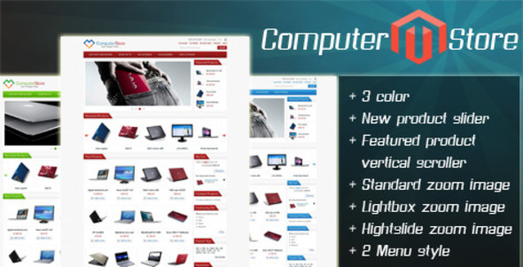 Computer Store Magento Themes - ThemeForest Item for Sale