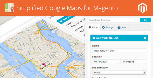 Simplified Google Maps for Magento - CodeCanyon Item for Sale