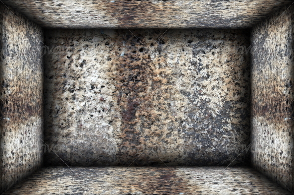 weathered indoor architectural backdrop