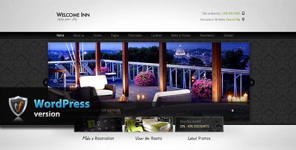 Welcome Inn - Hotel WordPress Theme - Travel Retail
