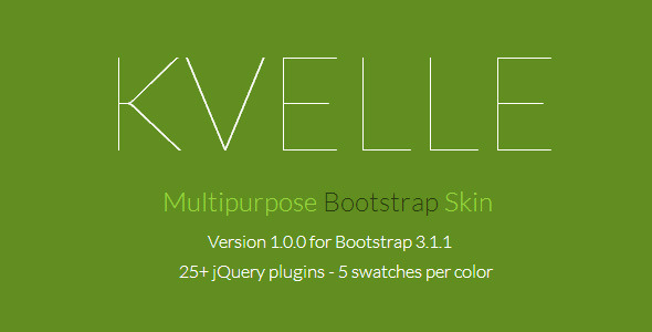 Kvelle - Multipurpose Bootstrap Skin - CodeCanyon Item for Sale