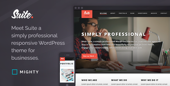 Suite WordPress Theme - Portfolio Creative