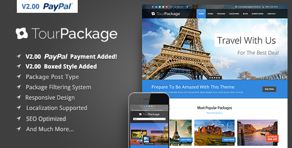 Tour Package - WordPress Travel/Tour Theme - Travel Retail