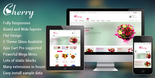 [Magento] SM Cherry - Nice responsive theme for online store