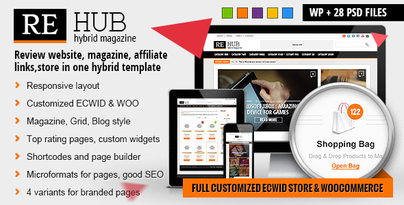 REHub - Hybrid News, Shop, Review, Affiliate Theme - Blog / Magazine WordPress
