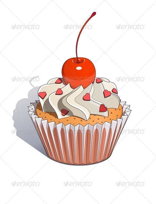 GraphicRiver Cake with Cherry 8108410